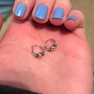 Sterling Silver small hoop earrings